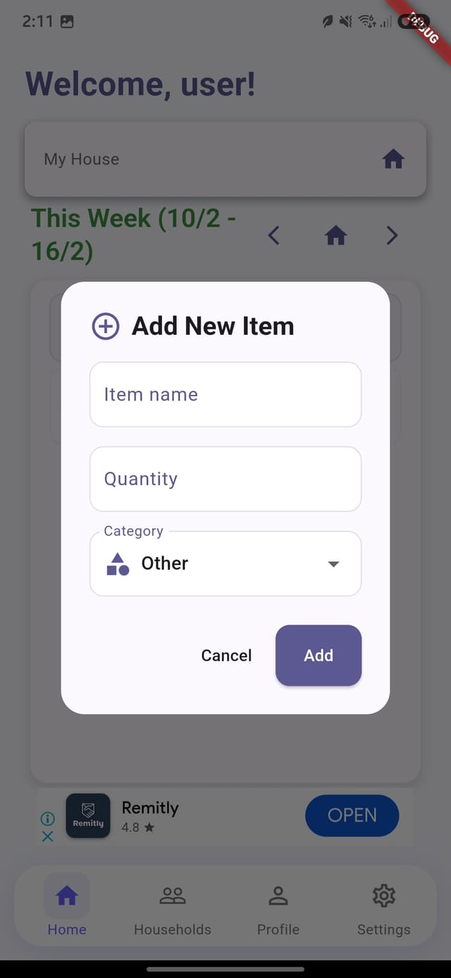 Add Items